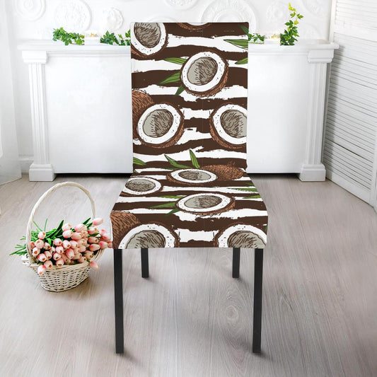 Coconut Pattern Print Design CN04 Dining Chair Slipcover-JORJUNE.COM