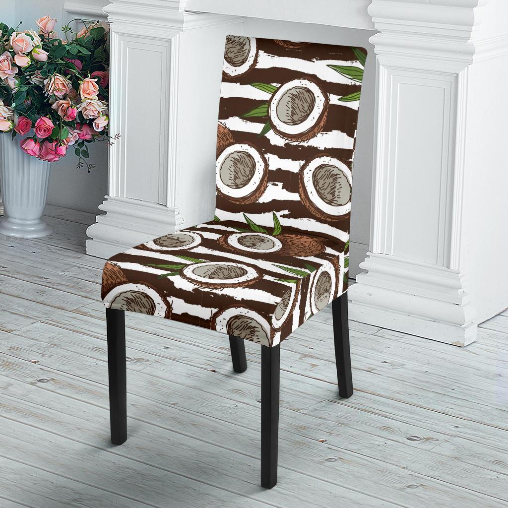 Coconut Pattern Print Design CN04 Dining Chair Slipcover-JORJUNE.COM
