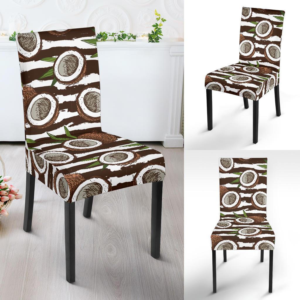 Coconut Pattern Print Design CN04 Dining Chair Slipcover-JORJUNE.COM