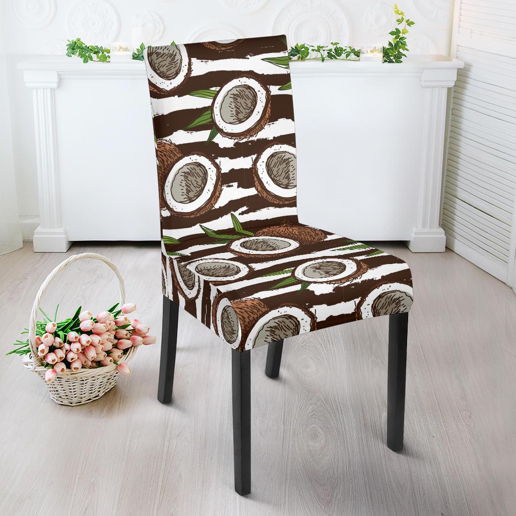 Coconut Pattern Print Design CN04 Dining Chair Slipcover-JORJUNE.COM