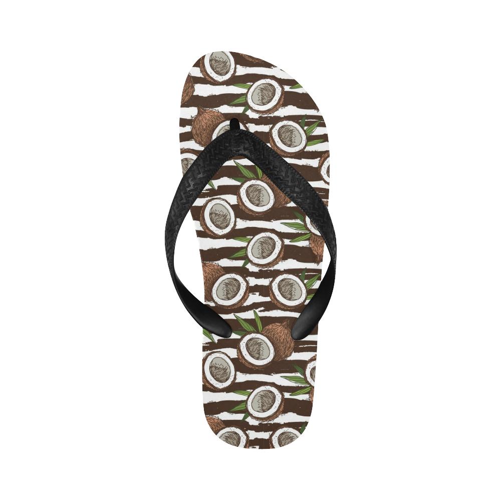 Coconut Pattern Print Design CN04 Flip Flops-JorJune