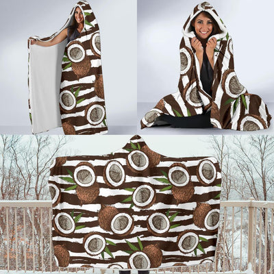 Coconut Pattern Print Design CN04 Hooded Blanket-JORJUNE.COM