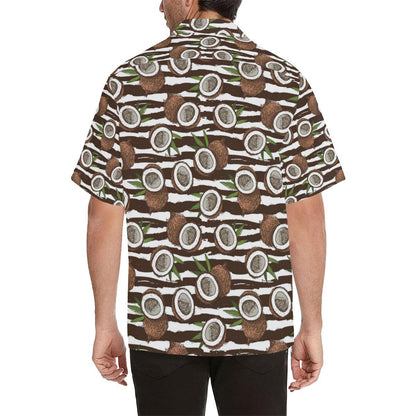 Coconut Pattern Print Design CN04 Men Hawaiian Shirt-JorJune