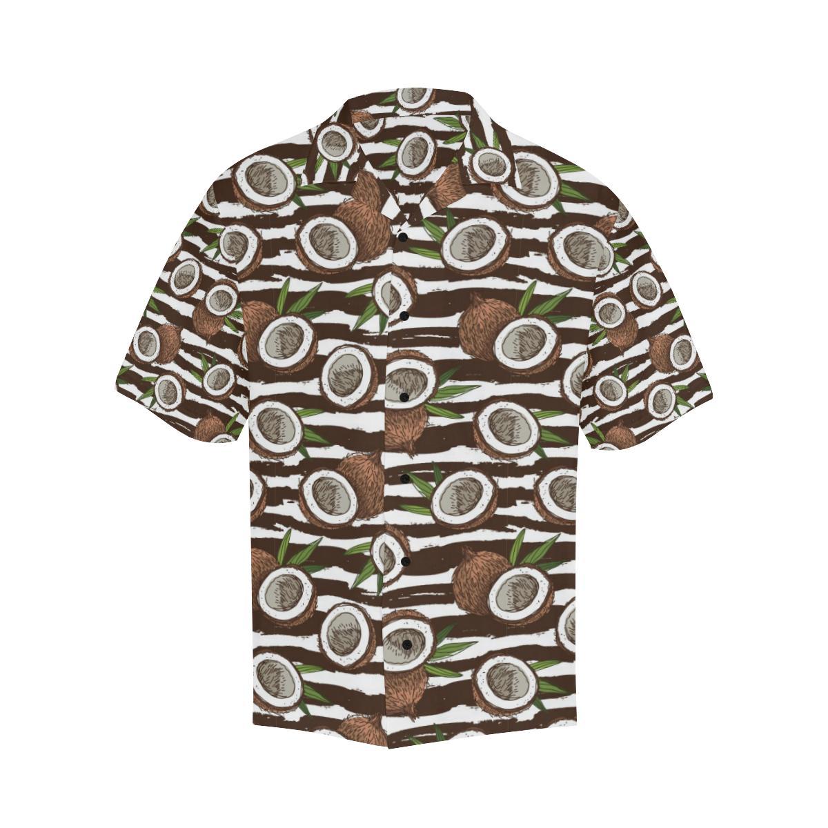 Coconut Pattern Print Design CN04 Men Hawaiian Shirt-JorJune