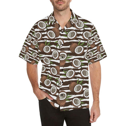 Coconut Pattern Print Design CN04 Men Hawaiian Shirt-JorJune