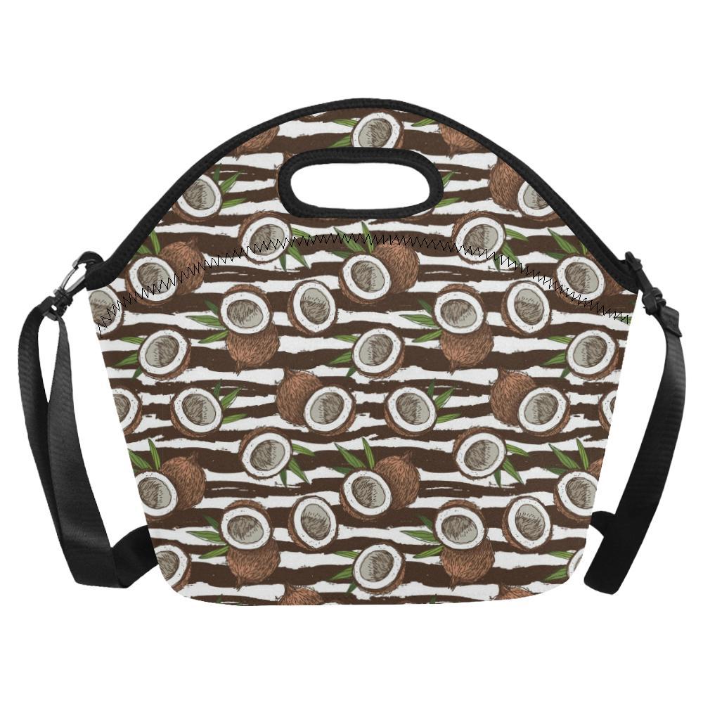 Coconut Pattern Print Design CN04 Neoprene Lunch Bag-JorJune