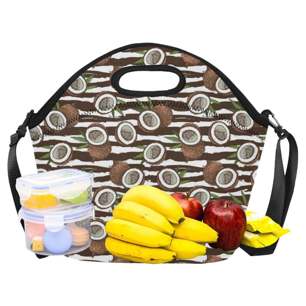 Coconut Pattern Print Design CN04 Neoprene Lunch Bag-JorJune