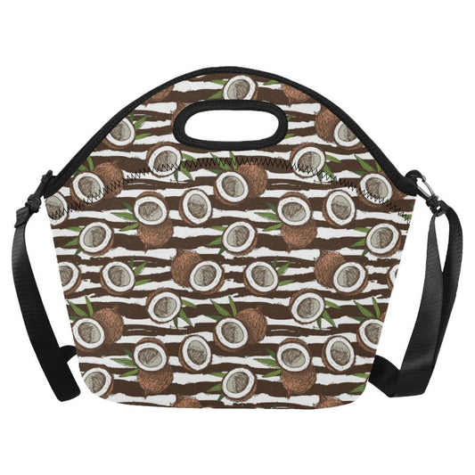 Coconut Pattern Print Design CN04 Neoprene Lunch Bag-JorJune