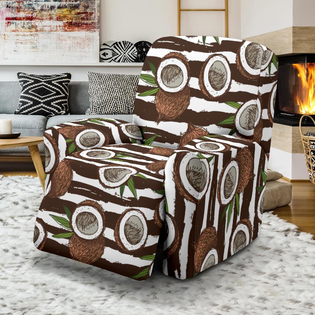 Coconut Pattern Print Design CN04 Recliner Slipcover-JORJUNE.COM
