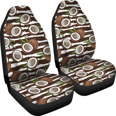 Coconut Pattern Print Design CN04 Universal Fit Car Seat Covers