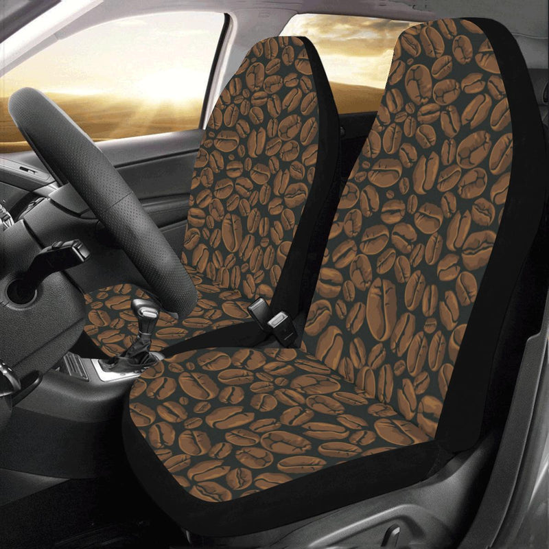 Coffee Pattern Print Design 01 Car Seat Covers (Set of 2)-JORJUNE.COM