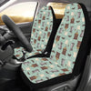 Coffee Pattern Print Design 04 Car Seat Covers (Set of 2)-JORJUNE.COM