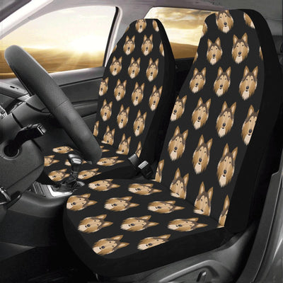 Collies Pattern Print Design 01 Car Seat Covers (Set of 2)-JORJUNE.COM