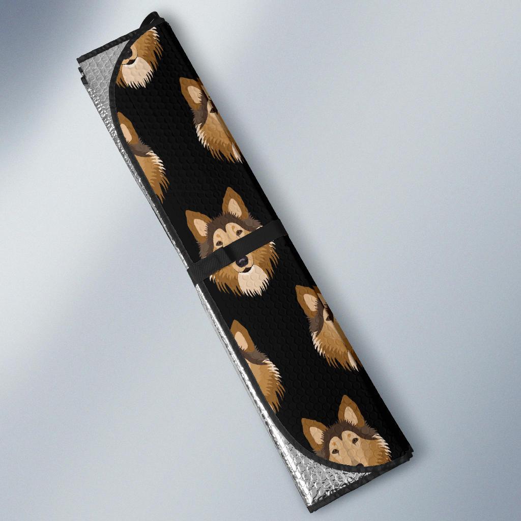 Collies Pattern Print Design 01 Car Sun Shade-JORJUNE.COM