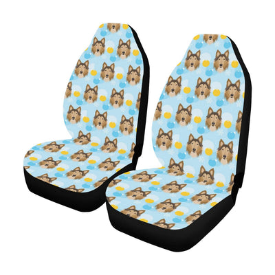 Collies Pattern Print Design 02 Car Seat Covers (Set of 2)-JORJUNE.COM