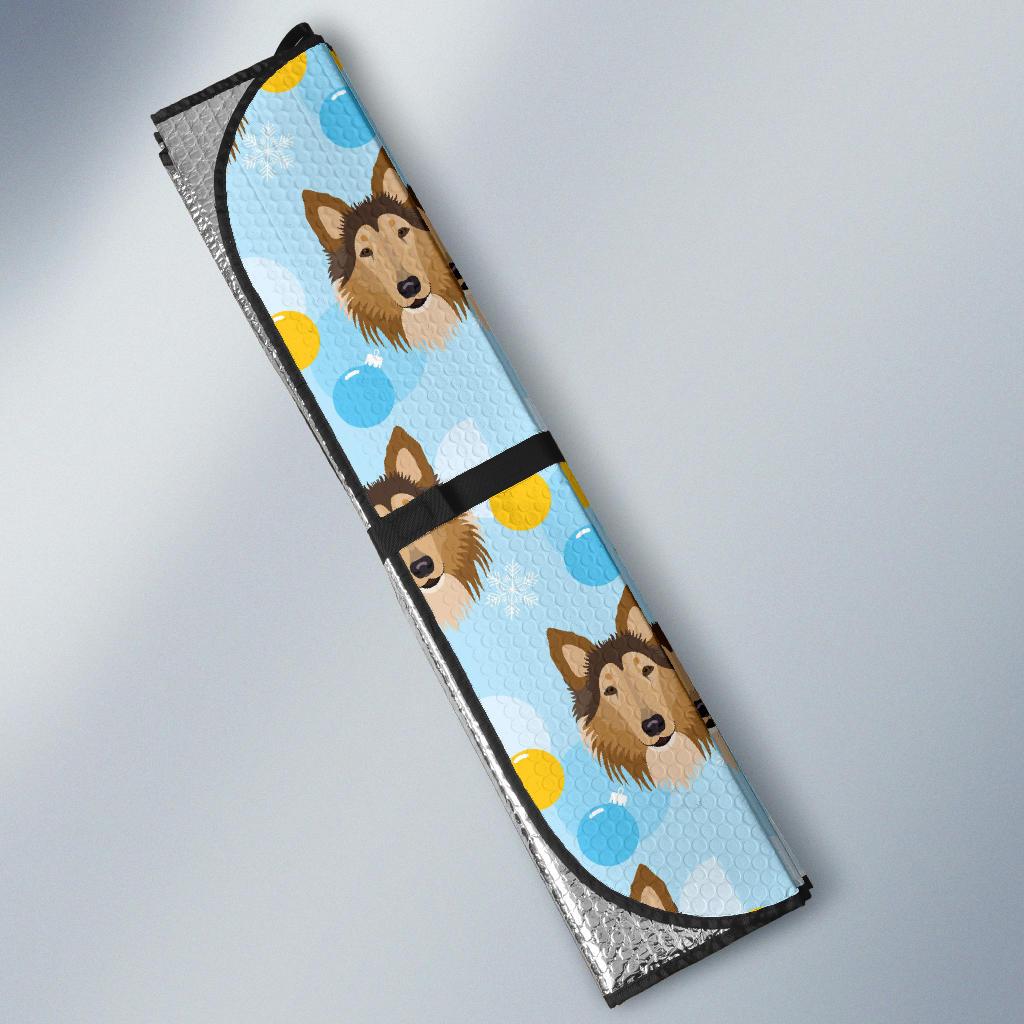 Collies Pattern Print Design 02 Car Sun Shade-JORJUNE.COM