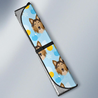 Collies Pattern Print Design 02 Car Sun Shade-JORJUNE.COM