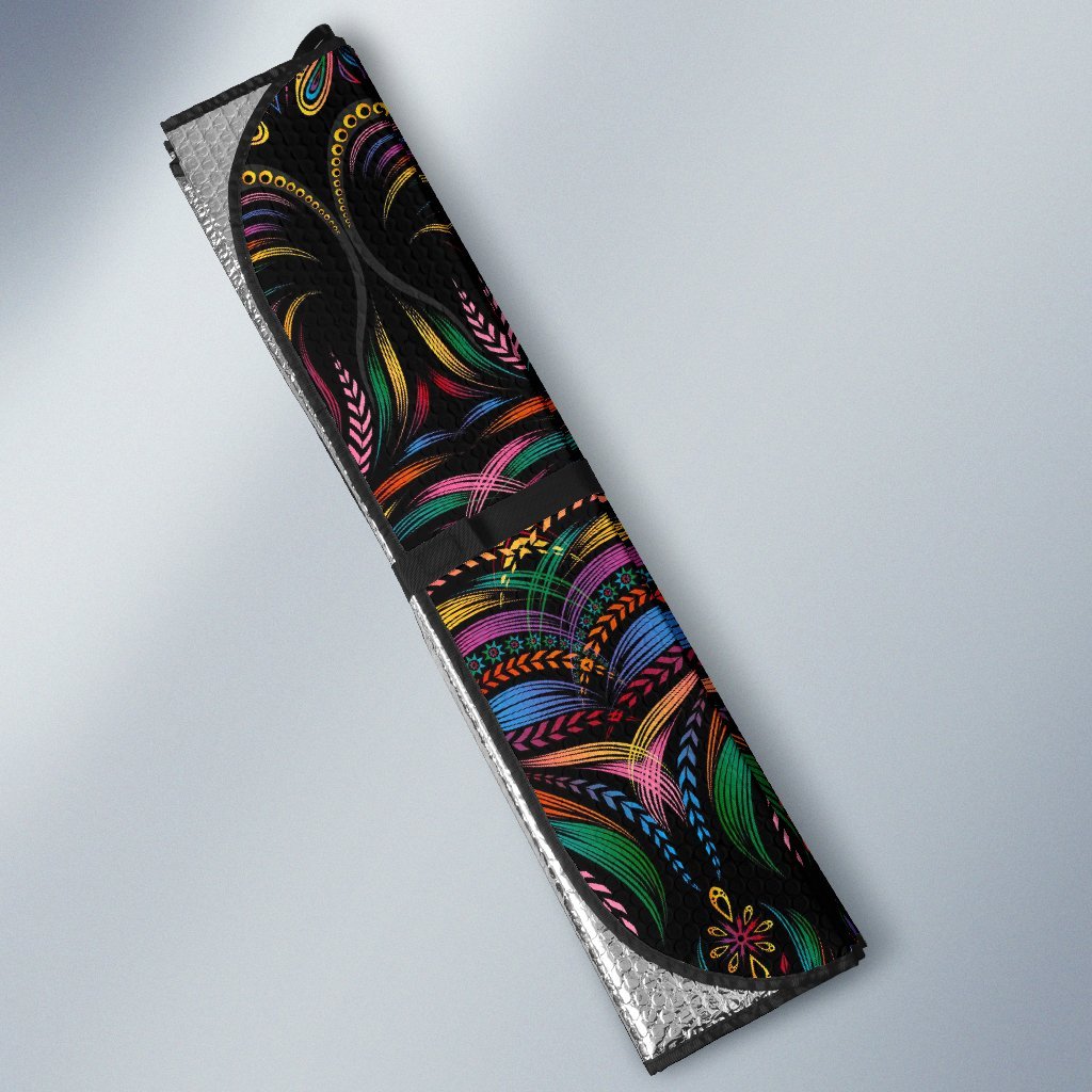 Colorful Art Wolf Car Sun Shade-JorJune