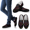 Colorful Art Wolf Men Slip On Shoes