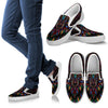Colorful Art Wolf Men Slip On Shoes