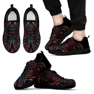 Colorful Art Wolf Men Sneakers