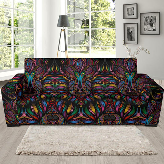 Colorful Art Wolf Sofa Slipcover-JORJUNE.COM