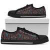 Colorful Art Wolf Women Low Top Shoes