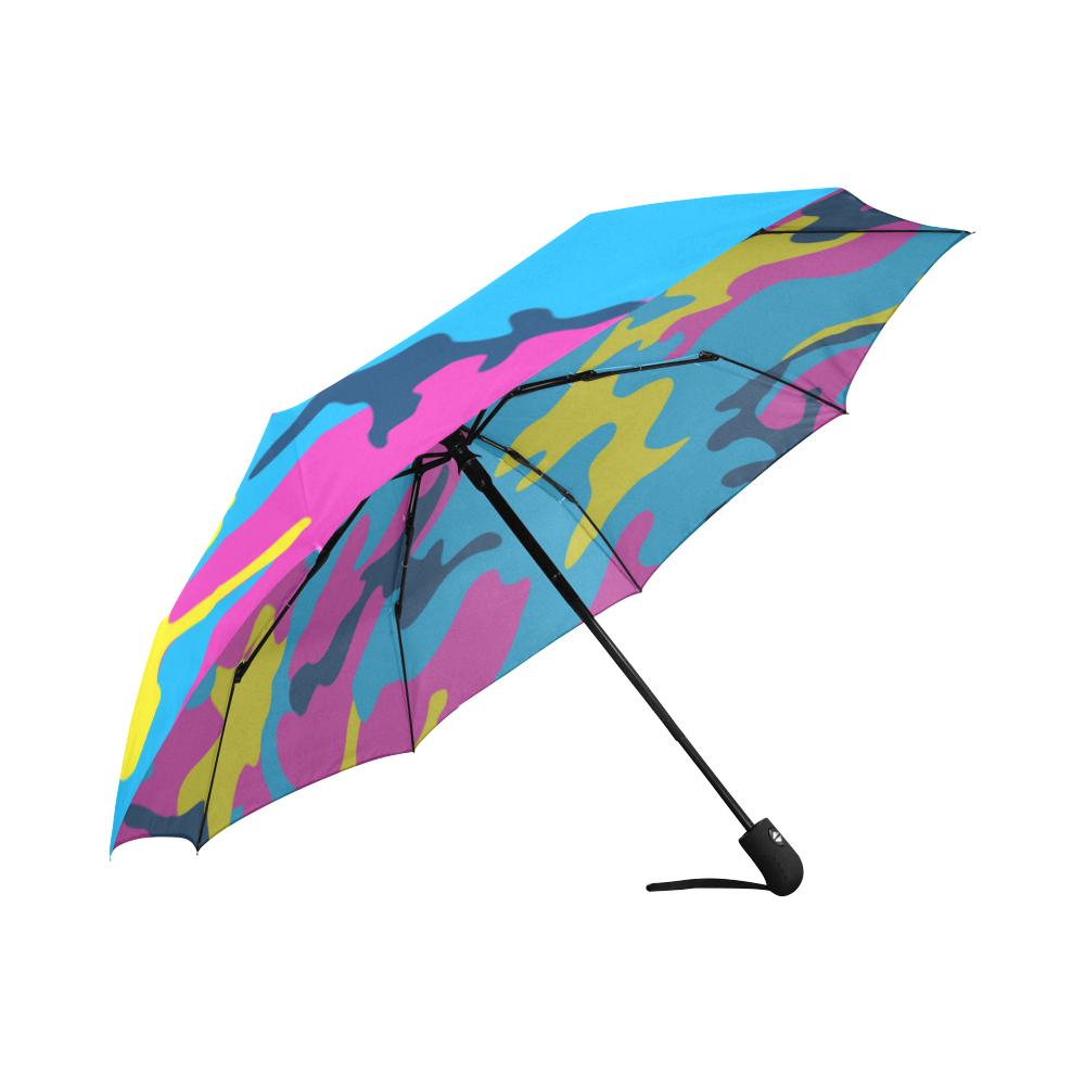 Colorful Camo Automatic Foldable Umbrella
