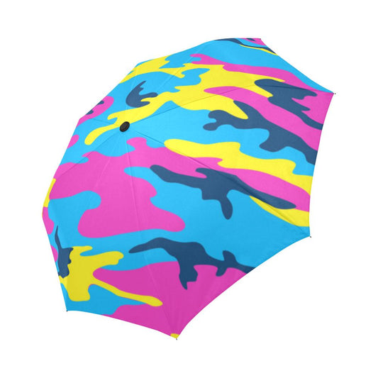 Colorful Camo Automatic Foldable Umbrella