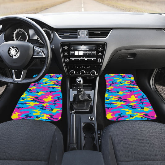 Colorful Camouflage Camo Car Floor Mats