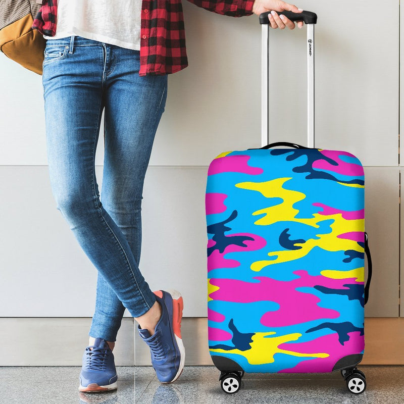 Colorful Camouflage Camo Luggage Cover Protector