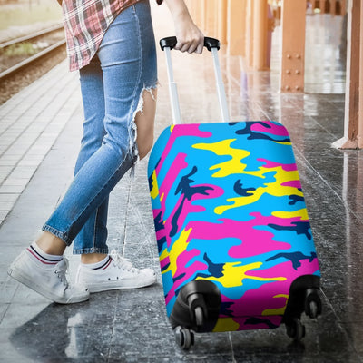 Colorful Camouflage Camo Luggage Cover Protector