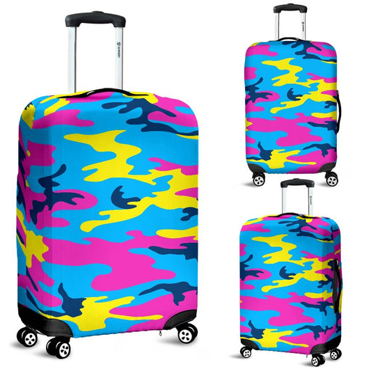 Colorful Camouflage Camo Luggage Cover Protector
