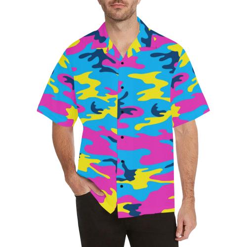 Colorful Camo Men Hawaiian Shirt