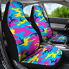 Colorful Camouflage Camo Universal Fit Car Seat Covers