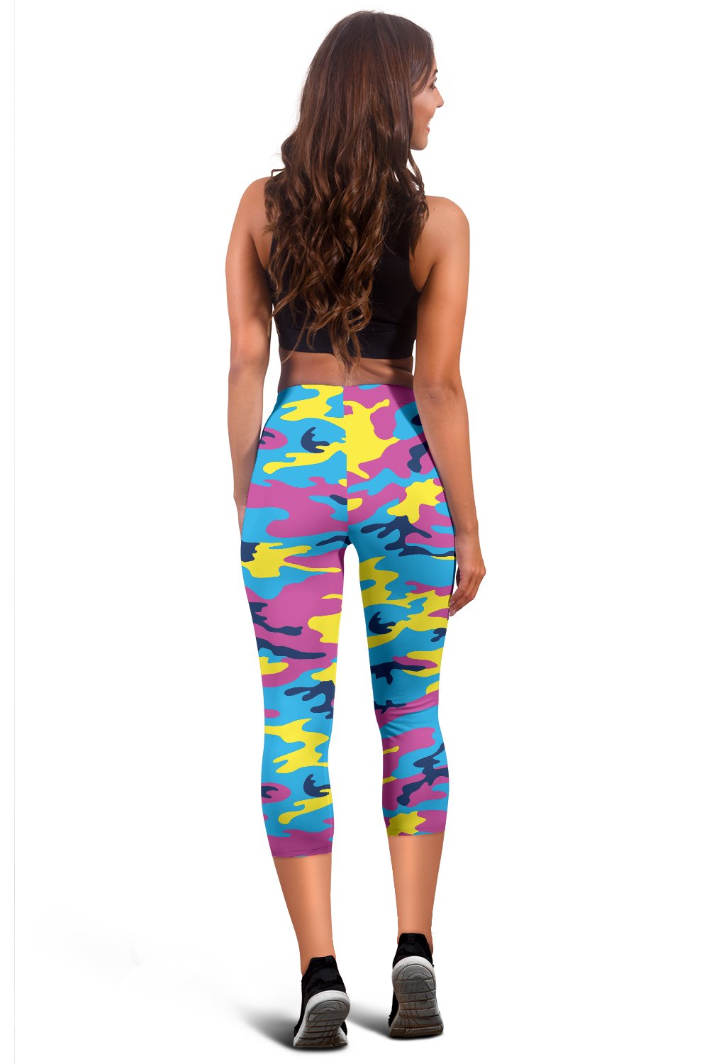 Colorful Camo Women Capris