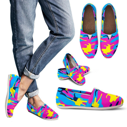Colorful Camo Women Casual Shoes-JorJune.com