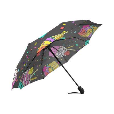 Colorful Cupcake Pattern Automatic Foldable Umbrella