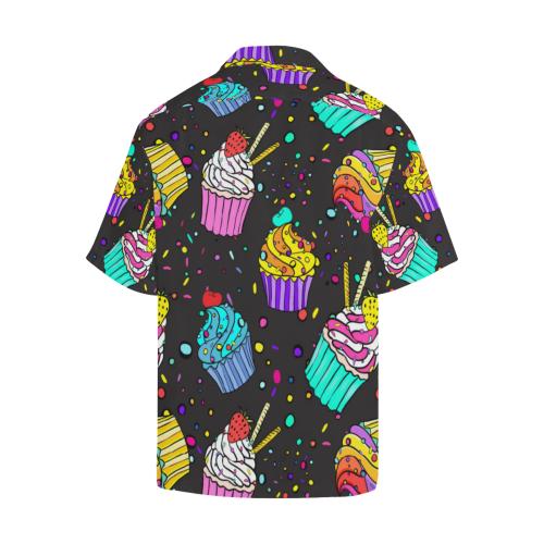 Colorful Cupcake Pattern Men Hawaiian Shirt