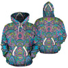 Colorful Elephant Indian Print All Over Print Hoodie