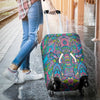 Colorful Elephant Indian Print Luggage Cover Protector