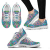 Colorful Elephant Indian Print Women Sneakers