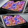 Colorful Geranium Pattern Car Sun Shade-JorJune