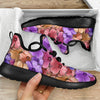 Colorful Geranium Pattern Mesh Knit Sneakers Shoes