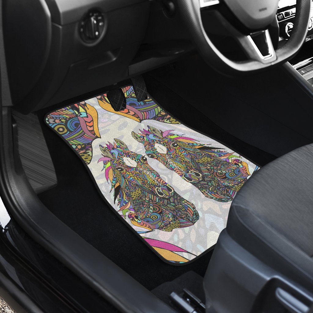 Colorful Horse Car Floor Mats