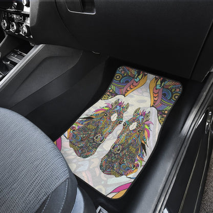 Colorful Horse Car Floor Mats