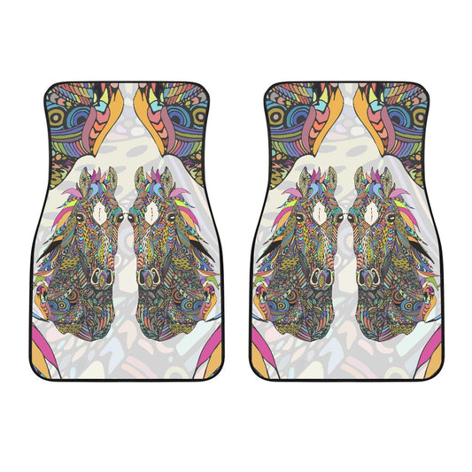 Colorful Horse Car Floor Mats