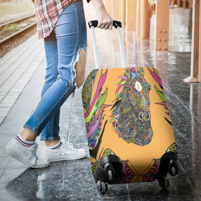 Colorful Horse Luggage Cover Protector
