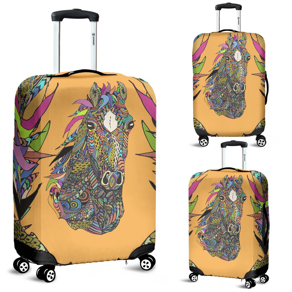 Colorful Horse Luggage Cover Protector