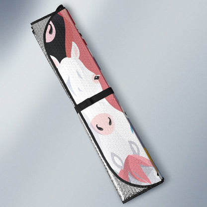 Colorful Horse Pattern Car Sun Shade-JorJune